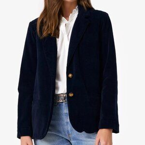 Xirena Knox Blazer in Navy Medium- Corduroy, 2 Button
